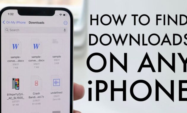 How to find downloads on iPhone